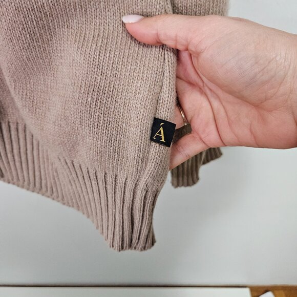 ANIAN The Cashmino Crewneck Sweater Sz L Unisex - Standard Fit - Wool Cashmere - Picture 4 of 10